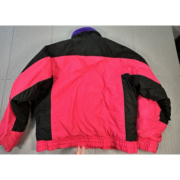 VTG Edelweiss Ski Wear Mens Jacket XL Full Zip Colorblock Multicolor Retro - Picture 2 of 13